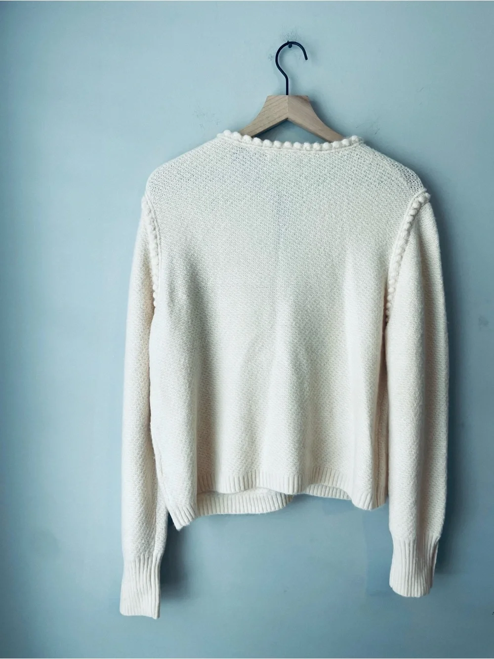 J. Crew Cream Rhinestone Lady Day Cardigan Sweater Jacket